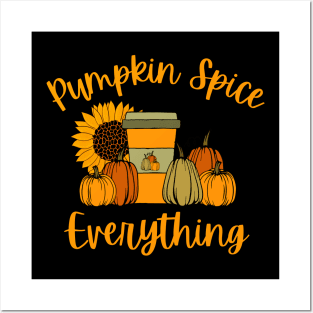 Pumpkin spice everything with pumpkins Posters and Art